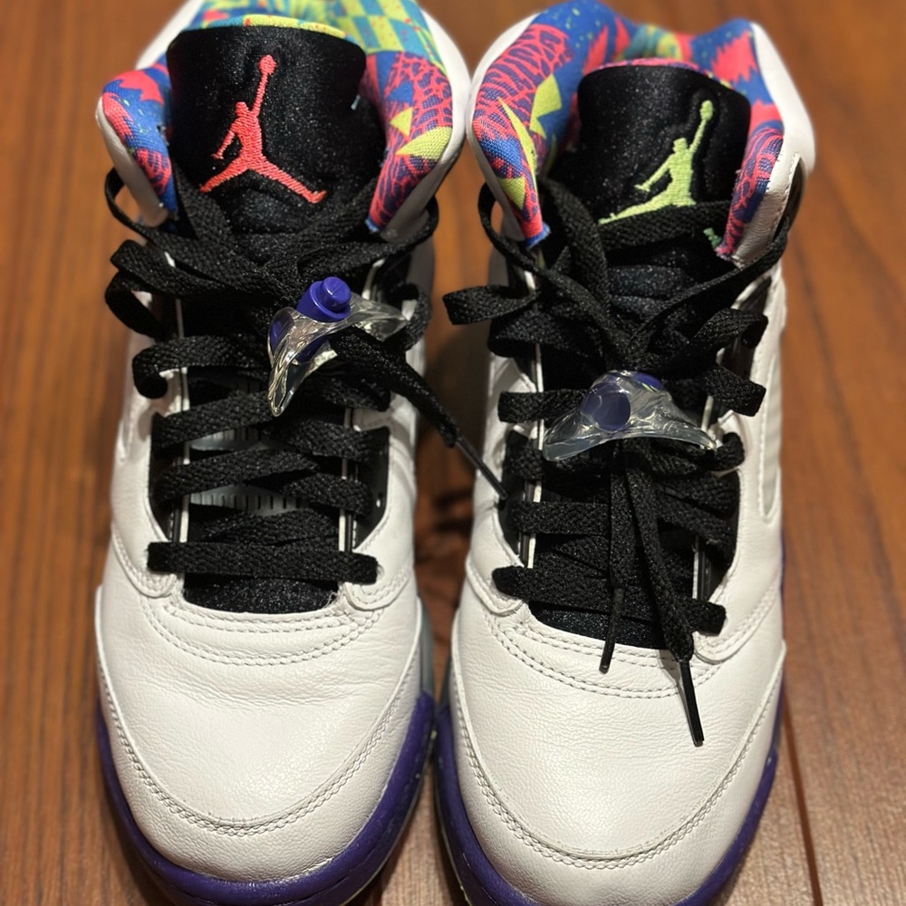 Nike Kids White and Purple Sneakers